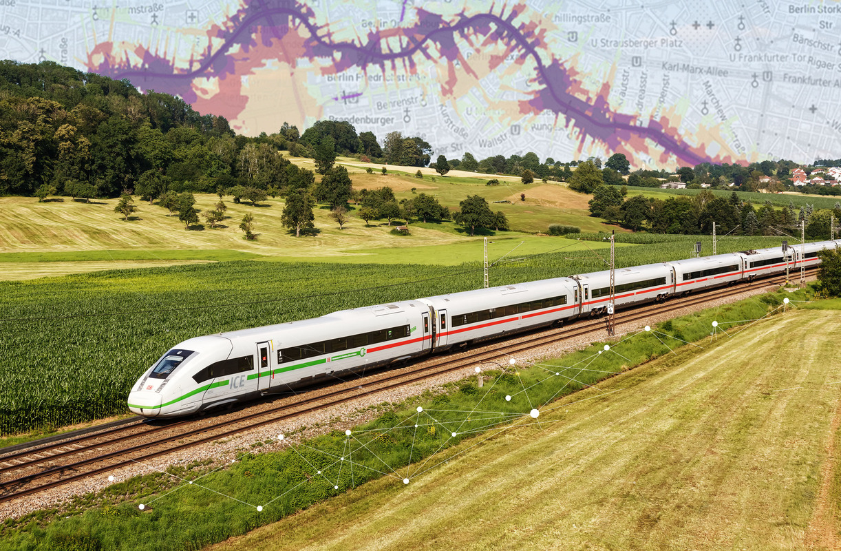 Disy unterstützt das Eisenbahn-Bundesamt bei der bundesweiten Lärmkartierung Schiene. Bildrechte: Bild: Markus Mainka – stock.adobe.com / Bearbeitung: Disy Informationssysteme GmbH